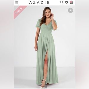 Azazie size 14 Dusty Sage Bridesmaid Dress